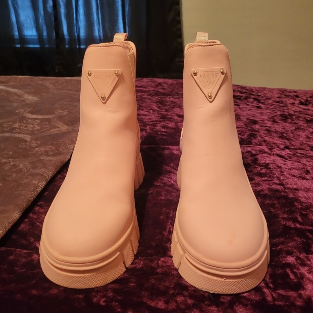 Light pink GUESS boots